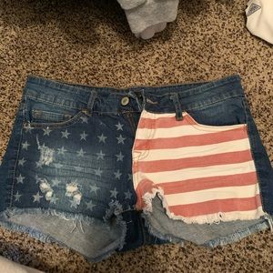 American flag shorts